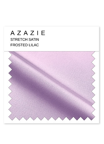 front Azazie Frosted Lilac Stretch Satin Swatch