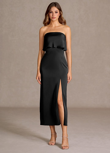 Fina Black Midi Dress image1