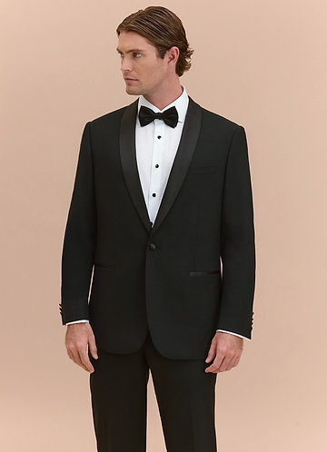 front Winston Black Shawl Lapel Tuxedos Jacket