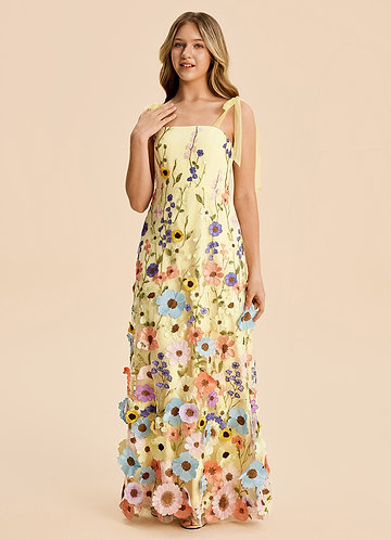 front Azazie Leigh Junior Formal Dress