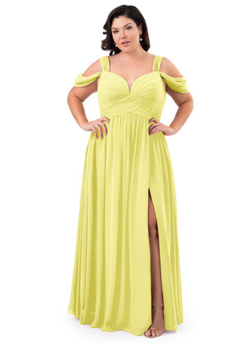 canary yellow mother of the bride dresses