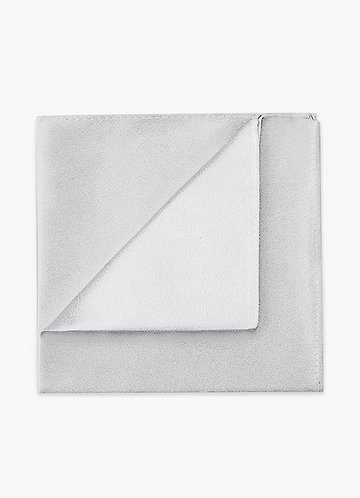 front Metallic Satin Pocket Square