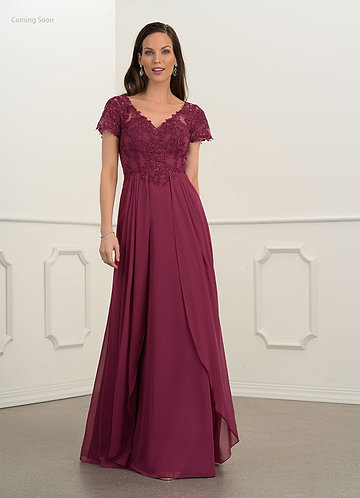 mulberry mother of the bride dress