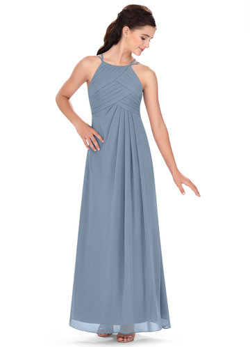 azazie bridesmaid dresses dusty blue