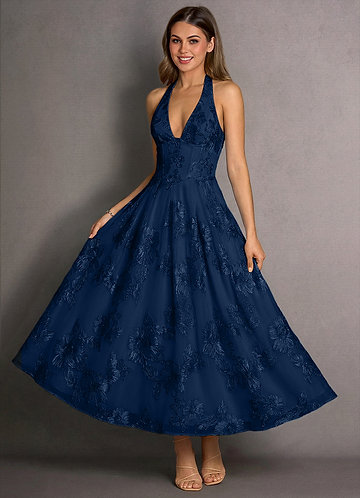 Isabeau Navy Maxi Dress image1