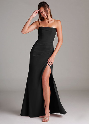Black Black Strapless Bridesmaid Dresses | Azazie