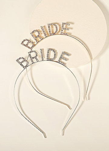 front_Glittering Bride Headband