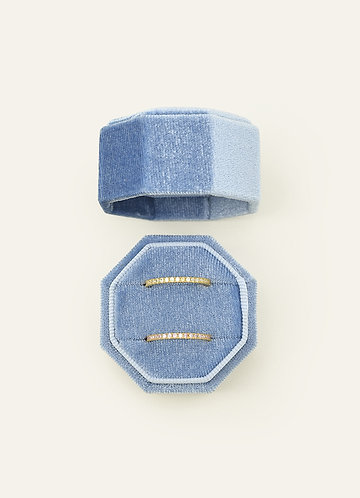 front Caixa de veludo para alianças de casamento