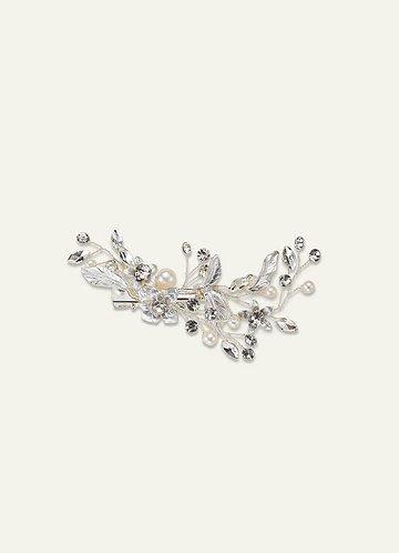 front Pearl Floral Hair Clip
