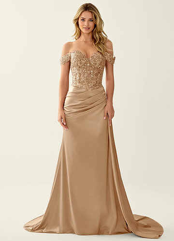 Nerine Samppanja Pitsikorsetti, nauhaselkäinen merenneito, tanssiaismekko image1