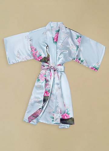 back_Girl's Peony Blossom Robe