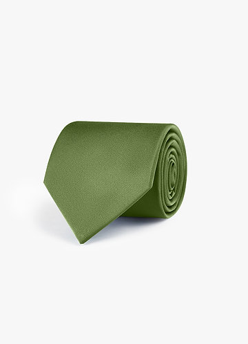 front Corbata ancha de satén elástico