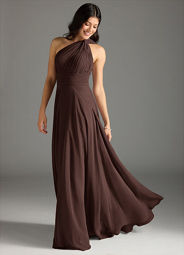 Azazie Destiny Ganache Stretch Satin Bridesmaid Dresses | Azazie