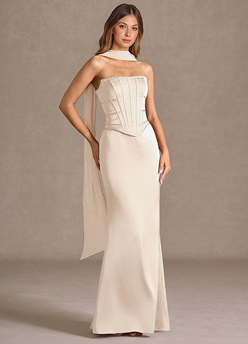 Berthe Cream Maxi Dress image1