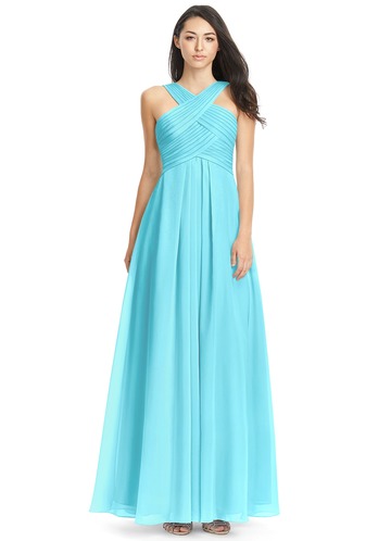 caribbean blue bridesmaid dresses