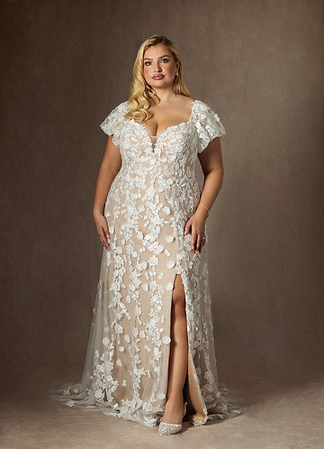 plus size wedding dresses with short sleeves Off-shoulder Short Sleeve Beaded Plus Size Wedding Gown