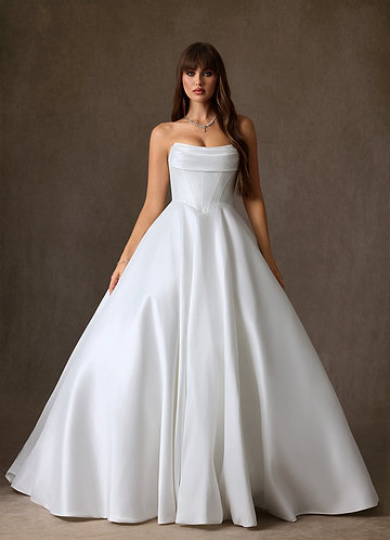 azazie wedding dress Front to back elegance featuring our 'Hayes' wedding dress Which side steals your heart?, #azazie #weddingdress, ., ., ., #sayyestothedress #bridetobe #weddingday #weddinginspo #weddingplanning