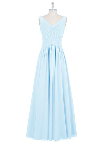 Sky Blue / Floor Length Bridesmaid Dresses | Azazie