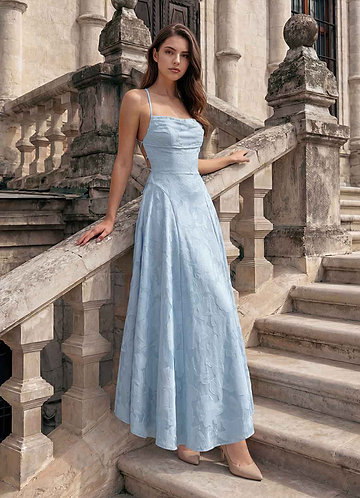 Marlo Azul Pálido Vestido de fiesta de graduación image1