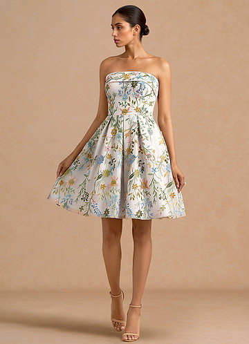 Evangeline White Mini Dress image1