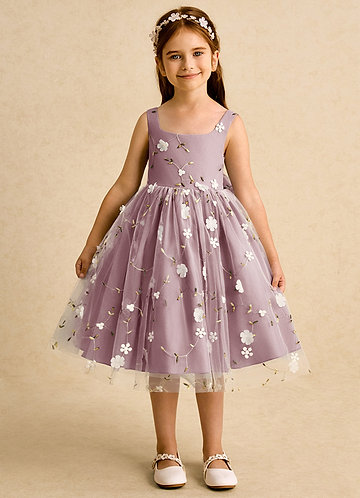 Dusty Rose Flower Girl Dresses | Azazie