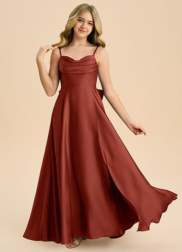 Terracotta Junior Bridesmaid Dresses | Azazie Terracotta Junior Bridesmaid Dresses | Azazie