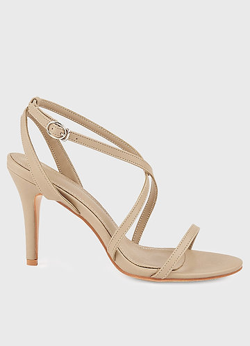 front Strappy Stiletto Heels