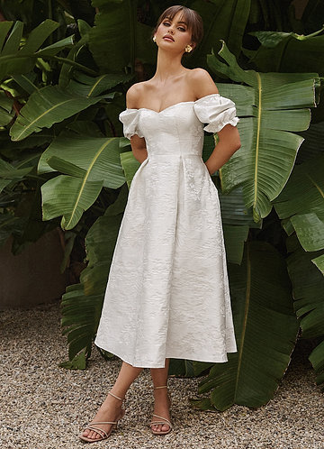 Charly Ivory Pearl Midi Dress image1