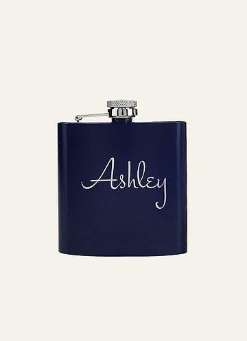 front Personalized Flasks for Bridesmaids & Groomsmen Gifts