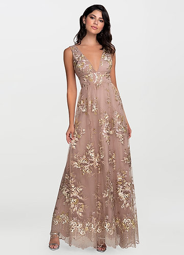 front_Blush Mark Romantic Adventure {Color} Embroidery Tulle Maxi Dress
