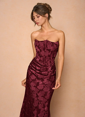 vestido Maxi Vinho Ezrena image1