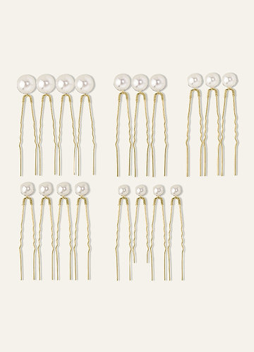 front Singular Pearl Hairpins 18pic Set