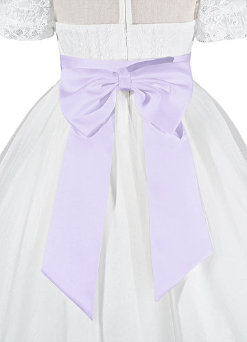 front Matte Satin Sash with Back Bow