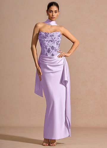 Aspasia Purple Sequins Maxi Dress image1