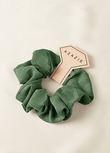 front Matching Color Bridesmaid Floral Burnout Over Size Scrunchie Set