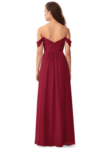 wine bridesmaid dresses long