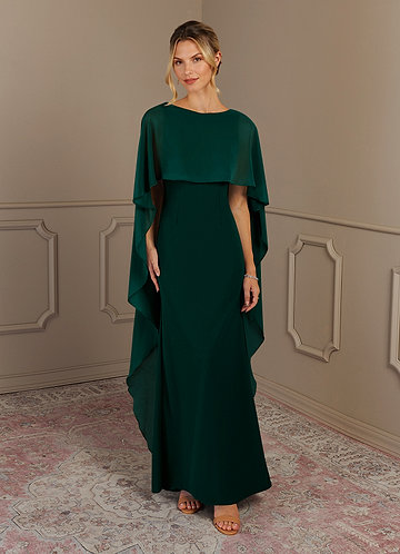 Azazie Dion Mother of the Bride Dresses Vestido Pinho de Crepe Esticado de Bainha image1