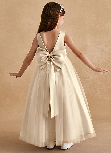 Champagne Dress Gold Toddler Flower Girl Dress Flower Girl Dresses