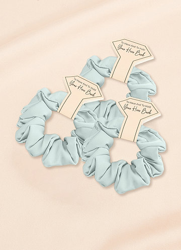 front Bridesmaid Stretch Satin Regular Size Scrunchies