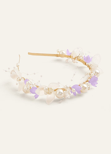 front Pearl Floral Headband