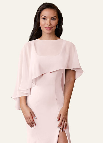 front Azazie Envoltório De Chiffon Wren De Cor Correspondente