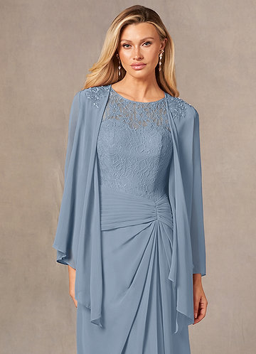front Azazie Bijpassende Kleur Moxie Chiffon Wrap
