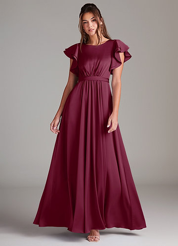 purple casual dress women's dresses Maxi For Summer Womens Women Round Neck Color Long Sleeve Pleated at Amazon Clothing store #HandcraftedWithCare Color:Northern Lights Princess Cut Dress - *Keep dark clothes out