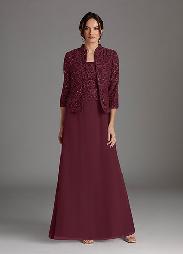 chiffon mother of the bride dresses with jacket uk Knee-Length Mother of the Bride Dress with Jacket Beaded Lace A-Line Chiffon Skirt S5083M - Mother of the Bride Dresses