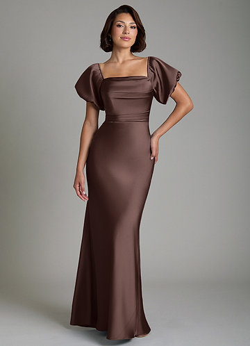 brown african print dresses Tan Ankara Plus Size Clothing Party Maxi Dress – Africanclothinghub Feminine design meets trending braided dress TOP 10 BEST Bridesmaid Color:Dusty_Rose