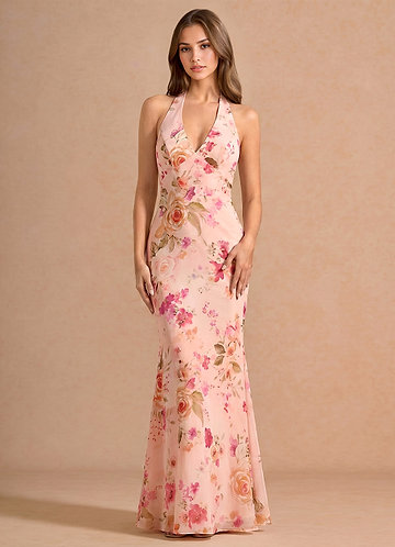 Giselle Abstract Bouquet Floral Maxi Dress image1