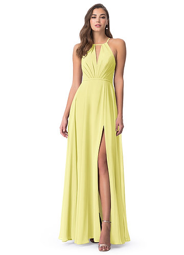 pale yellow bridesmaid dresses