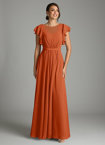 modest burnt orange bridesmaid dresses Burnt Orange Bridesmaid Dresses Under $100