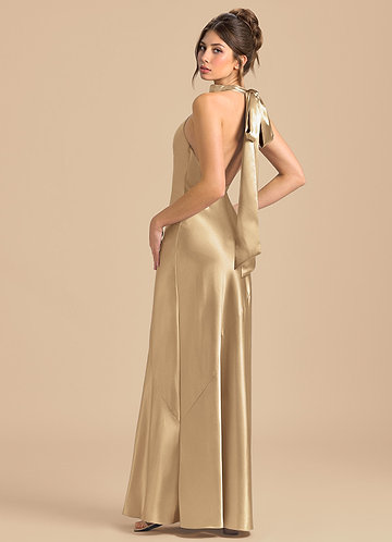 sachin and babi light blue dress Amy Lynn Drop-Waist Metallic Satin-crepe Maxi Dress