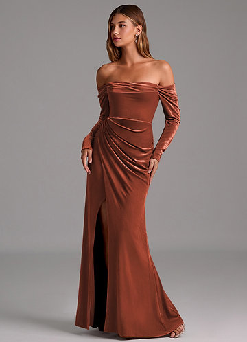 Meredith Terracotta Maxi Dress image1